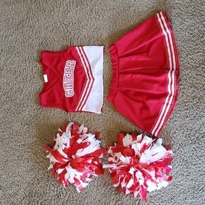 Cheerleader Cheer Costume Red and White